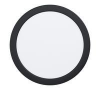 Loops Wall / Ceiling Flush Downlight Black Recess Spotlight 16.5W Built in LED Loops Black