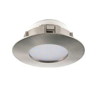 Loops Wall / Ceiling Flush Downlight Satin Nickel Plastic 6W Built in LED in Metallics Loops Metallics