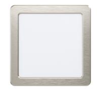 Loops Wall / Ceiling Flush Downlight Satin Nickel Spotlight 10.5W Built in LED in Metallics Loops Metallics