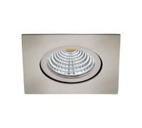 Loops Wall / Ceiling Flush Square Downlight Satin Nickel Spotlight 6W Built in LED in Metallics Loops Metallics