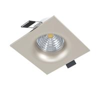 Loops Wall / Ceiling Flush Square Downlight Satin Nickel Spotlight 6W In Built LED in Metallics Loops Metallics