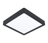 Loops Wall / Ceiling Light Black 210mm Square Surface Mounted 16.5W LED 4000K Loops Black