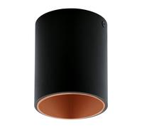 Loops Wall / Ceiling Light Black & Copper Round Downlight 3.3W Built in LED Loops Copper