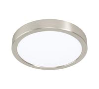 Loops Wall / Ceiling Light Satin Nickel 210mm Round Surface Mounted 16.5W LED 3000K in Metallics Loops Metallics