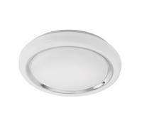 Loops Wall Flush Ceiling Light Colour White Shade White Chrome Plastic Bulb LED 23W Loops White