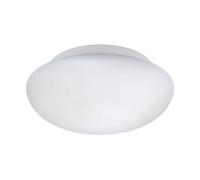 Loops Wall Flush Ceiling Light Colour White Shade White Glass Opal Matt Bulb E27 1x60W Loops White