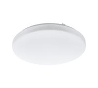 Loops Wall Flush Ceiling Light Colour White Shade White Plastic Bulb LED 17.3W Loops White