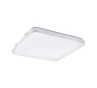 Loops Wall Flush Ceiling Light White Shade White Plastic Crystal Effect Bulb LED 11.5W Loops White