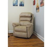 Loops Wall Hugging Rise & Recline Arm Chair - Waterfall Pillow - Oat Chenille Fabric