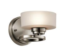 Loops Wall Light Aluminium Concentric Rings Oval Globe Shade Classic Pewter LED G9 40W Loops Multicolor