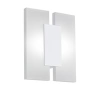 Loops Wall Light Colour White Shade Satined Plastic Bulb LED 2x4.5W Included Loops White