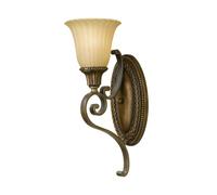 Loops Wall Light Sconce Firenze Gold British Bronze LED E27 60W Bulb Loops Multicolor