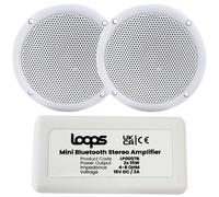 Wireless Bluetooth Amplifier & 2x 80W Ceiling Speaker Kit Compact Home Hi Fi Amp