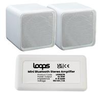 Loops Wireless Bluetooth Amplifier & 80W Bookshelf Speaker Kit Surround Sound Hifi Amp