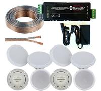 Loops Wireless Bluetooth Amplifier & 8X 80W Ceiling Speaker Kit Home Hi Fi Amp System