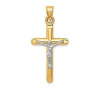 LooptyHoops 14k Gold Cross Pendant, Gold