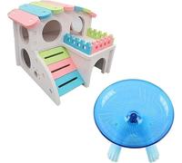 Loopunk Two adorable hamster toys, spinning hamster toys, small animals toys breaking boredom hamster cage