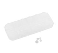 LOORGVEL 1 Box Half Round White Pearl Nail Charms Flatback Beads for DIY Manicure Versatile Styling Secure Fit Premium Quality Compartment Box for Easy Organization and Professional Nail