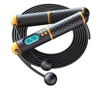LOORGVEL 1 Set Digital Counting Jump Rope Adjustable Wireless Skipping Rope for Indoor Fitness Includes Weighted Handles Cordless Option for Safe Workouts for Gym Mma