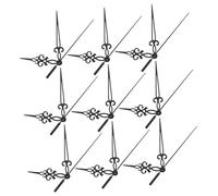 LOORGVEL 10 Sets DIY Clock Hands Kits for Wall Clock Repair Metal Craft Replacement Parts