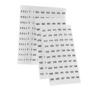 LOORGVEL 10 Sheets Transparent Numbered Nail Polish Bottle Stickers Self Adhesive Inventory Number Labels Clear Number Stickers for Salon and Personal Nail Polish Organization