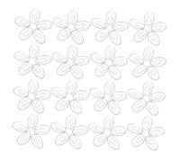 LOORGVEL 100 Pairs Clear Plastic Nose Pads for Eyeglasses Anti-Slip Soft Cushioned Replacement Nose Pieces Comfortable Push-in Inserts for Glasses and Sunglasses Reduces for Sensitive Skin