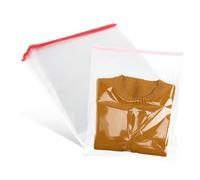 LOORGVEL 100 Pcs Clear Self Sealing Bags Bopp Material Strong Adhesive Packaging Bags for Clothing Jeans Food Stationery Storage and Shipping