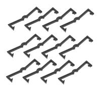 LOORGVEL 100pcs Black Plastic Pegboard Hook Fixers Peg Locks Organizer for Peg Boards Walls Heavy Duty Hanging Hooks for Secure Tool and Shelf Installation