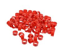LOORGVEL 100pcs Chicken Identification Foot Rings Poultry Clip Bands for Chickens Ducks Geese Birds Marking and Sorting Tags