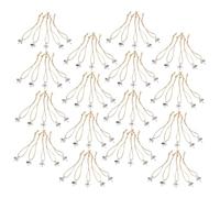LOORGVEL 100pcs Christmas Ball Ornament Caps Creative Hanging Pendants Holders DIY Craft Decorations for Holiday Tree Fittings and Baubles