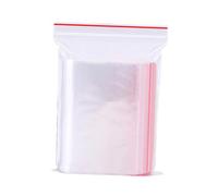 LOORGVEL 100pcs Clear Sealed Bags Transparent Resealable Storage Bags Heavy Duty for Jewelry Beads Coins Candy Packaging and Daily Small Item Organization