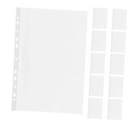 LOORGVEL 100PCS Heavy Duty Binder Page Protectors Clear Sleeves Top Loading Sheet Protectors for Documents Photos Recipes Certificates School Office Use