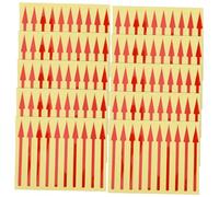 LOORGVEL 100pcs Instrument Panel Label Stickers Arrow Directional Adhesive Markers for Accurate Data Reading and Enhanced Gauge Precision Red Yellow Green Design