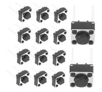 LOORGVEL 100pcs Momentary Tactile Push Button Switch with Pins for Pcb Plastic Micro Replacement Buttons for Electronic Devices Easy Installation and Reliable Performance