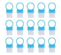 LOORGVEL 100pcs Nail Cleaning Brushes Small Hand Scrub Brushes for Dip Nail Art Tools Portable Dust Remover for Home and Beauty Salon Use