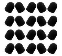 LOORGVEL 100pcs Replacement Silicone Stylus Pen Tips Capacitive Conductive Touchscreen Nibs for Tablets and Smartphones, Black Rubber Touch Pen Heads Compatible with Office and School Use
