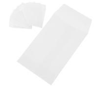 LOORGVEL 100pcs Small Paper Money Saving Envelopes for Cash Budget Challenge Portable Seed Storage Bags Sturdy Blank White Envelopes for Organizing Small Items