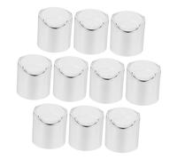 LOORGVEL 10pcs 24mm Plastic Lotion Pump Bottle Caps Replacement Pressing Covers for Shampoo and Body Wash Bottles Refillable Accessories for Bathroom Toiletries