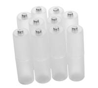 LOORGVEL 10pcs Aaa to Aa Battery Converter Adapters PP Material Battery Holders for Stable Connection Lightweight and Portable Power Supply for Electronic Devices