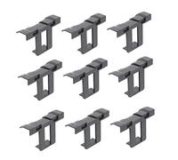 LOORGVEL 10Pcs Abs Solar Panel Water Drained Clamps High Low Temperature Resistant Photovoltaic Drain Clips for Outdoor Use Easy Installation and Aging Design
