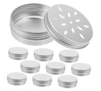 LOORGVEL 10Pcs Aluminum Dog Scent Training Boxes with Ventilated Lids Tins for Canine Scent Work and Detection Exercise Supplies for Puppies and Working Dogs