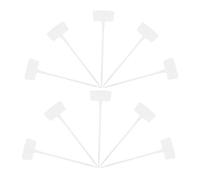 LOORGVEL 10pcs Garden Plant Labels Durable Plastic Tags for Herb Flower and Vegetable Identification All Weather Garden Markers with Ground Stakes for Easy Labeling
