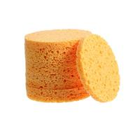 LOORGVEL 10pcs Natural Pulp Facial Cleansing Pads Makeup Remover Reusable Exfoliating Sponges for Gentle Daily Face Cleaning Color Random Oval Shape Random Color