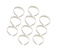 LOORGVEL 10pcs Plain Wide Hard Plastic Headbands for Women DIY Hair Accessories Craft Base for Handmade Hairbands Party Wedding Everyday Use