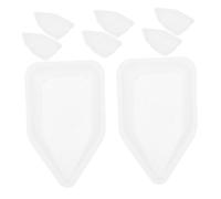 LOORGVEL 10pcs Plastic Weighing Boats for Lab Chemicals and Crafts Multipurpose Scale Trays for Precise Powder Measurement Easy Clean Weigh Dishes for Kitchen and Laboratory Use
