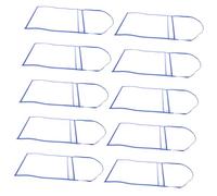 LOORGVEL 10pcs Portable Dry Erase File Pockets Thick Transparent Document Holders with Hanging Design for Office School Home Use Reusable Erasable Sheet Protectors