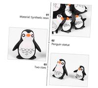 LOORGVEL 10Pcs Realistic Faux Resin Penguin Figurines Hand Painted Miniature Penguins for Home Decoration Educational Crafts Party Favors and Collectible Animal Lover Gifts Includes Large