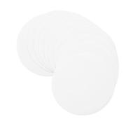 LOORGVEL 10pcs Round Sublimation Blank Aluminum Plates DIY Heat Transfer Coated Sheets for Photo Decorations Crafting Sheets