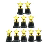 LOORGVEL 10pcs Star Trophy Small Award Trophies for Party Prizes Classroom Recognition Sports Events Winner Reward