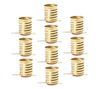 LOORGVEL 10pcs Threaded Lamp Sockets Vintage Bulb Holders DIY Light Fixture Bases for Home Decor Solid Copper Construction Compatible with Table Lamps and Decorative Vintage Lighting